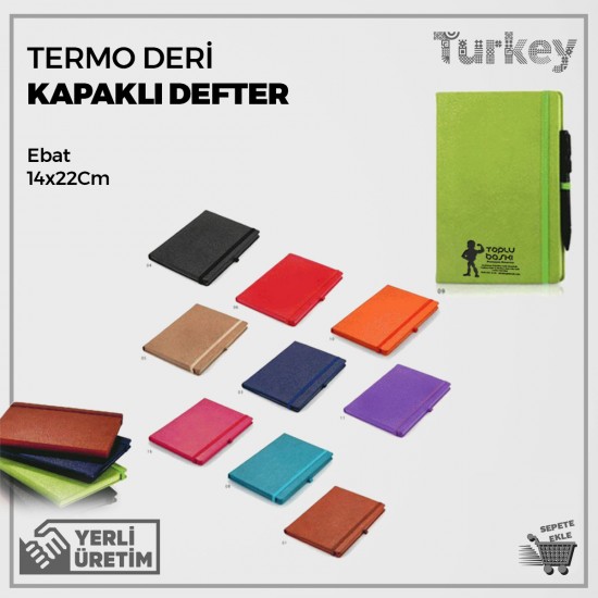 Termo Deri Kapaklı Defter